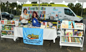Bess the Book Bus on site