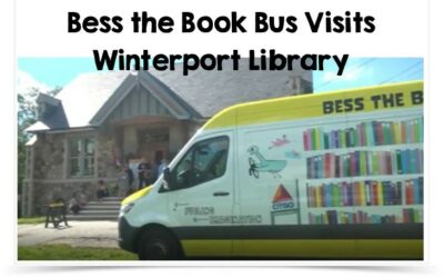 Bess the Book Bus Visits Winterport Library in Maine